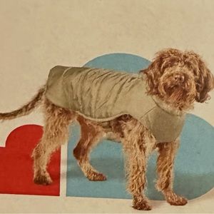 Large Dog Puffer Jacket Pet Apparel by Boots & Barkley Sage Green Up to 80 Lbs